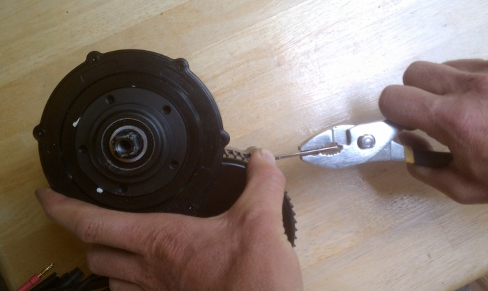 You can use plyers to help remove stuck hex bolts but be careful not to strip them out.