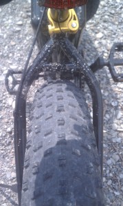 Tires have a very nice tread pattern and plenty of clearance for bigger rubber.