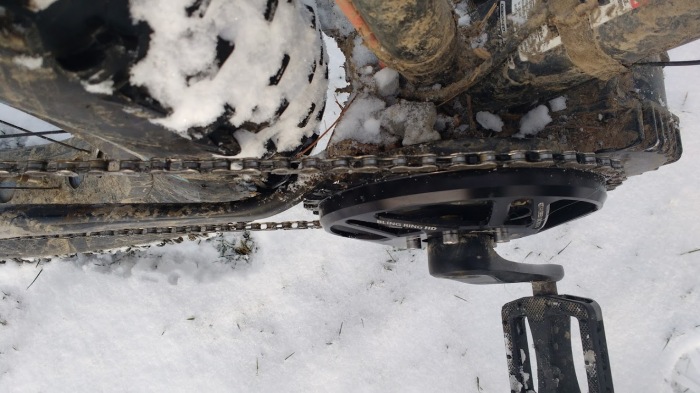 The chain clearance even with 6.5mm of offset was totally marginal